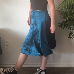 100% Silk Midi Skirt